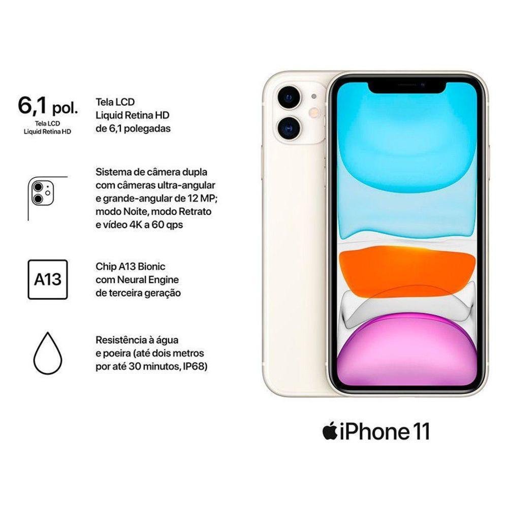 iPhone 11 Apple 128GB Branco 6.1
