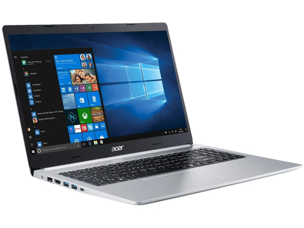 Notebook Acer Intel Core i5 10210u 156 8GB KaBuM