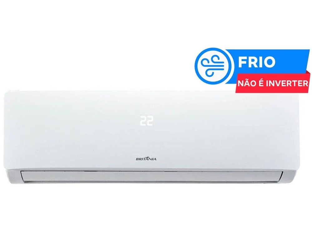 Ar Condicionado Split Hi Wall Britânia, 12000 Btu/h, Frio,220 Volts - BAC12000TFM12 Ar Condicionado Split Hi Wall Britânia, 12000 Btu/h, Frio,220 Volts - BAC12000TFM12