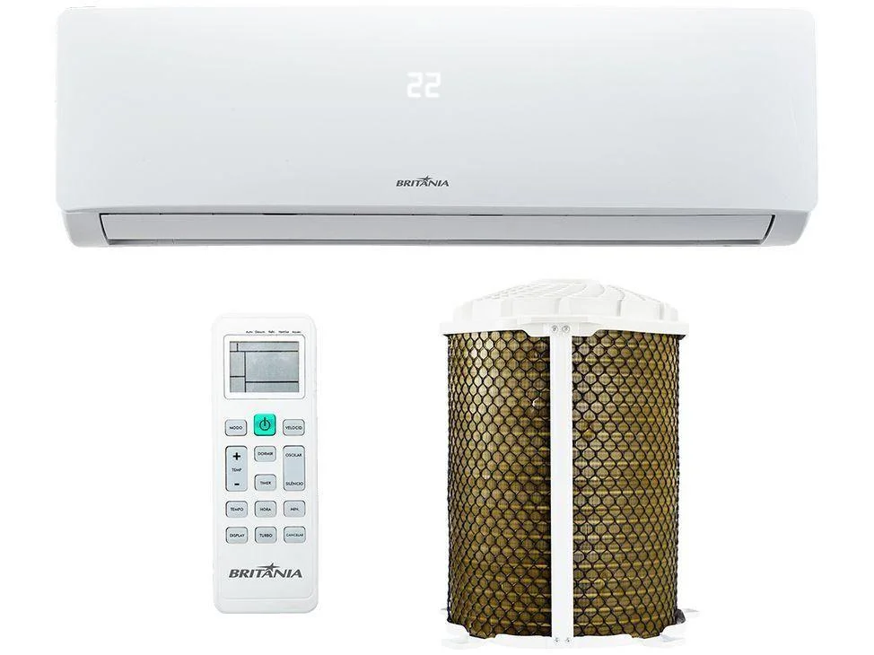 Ar Condicionado Split Hi Wall Britânia, 12000 Btu/h, Frio,220 Volts - BAC12000TFM12 Ar Condicionado Split Hi Wall Britânia, 12000 Btu/h, Frio,220 Volts - BAC12000TFM12