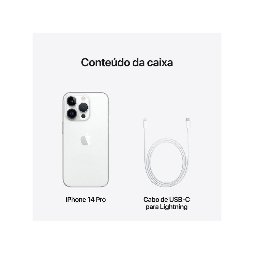 Apple iPhone 14 Pro 256GB Prateado 6,1” 48MP