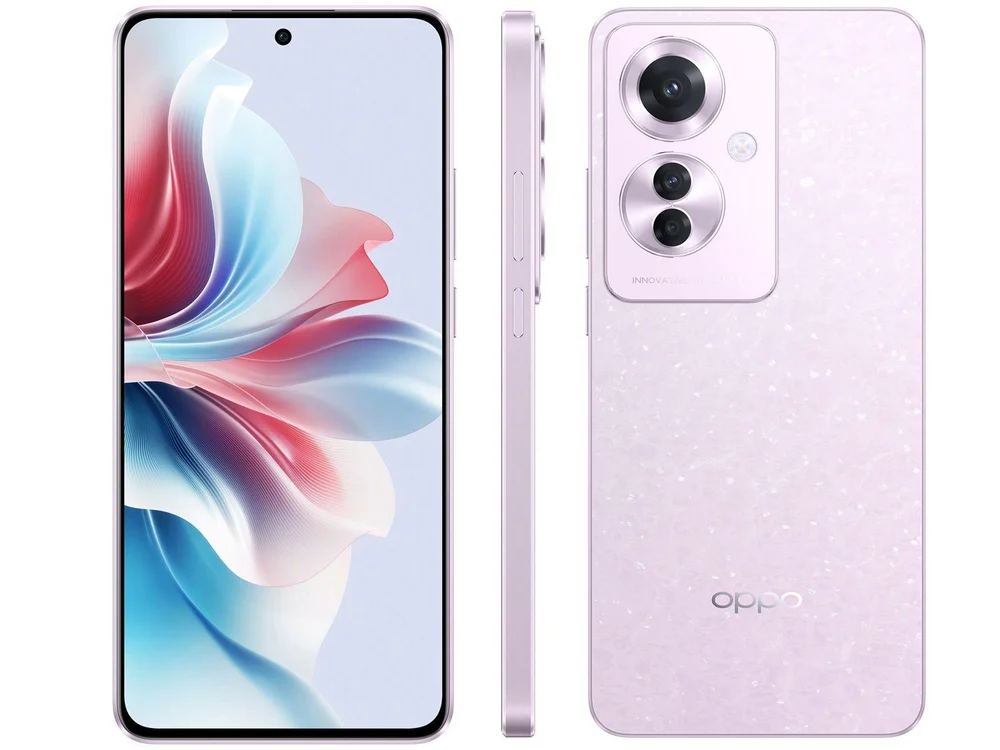 Smartphone OPPO Reno11 F 256GB Lilás 5G 8GB RAM 6,
