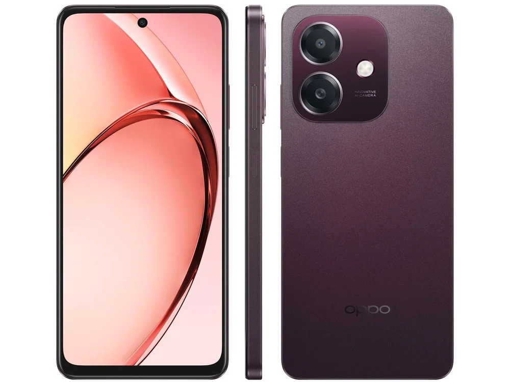 Smartphone OPPO A40 256GB Vinho 4GB RAM 6,7" Câm. 50MP + Selfie 5MP