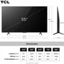 Smart TV 55" TCL 4K UHD QLED 55P7K Google TV AiPQ Google Assistente 3 HDMI 1 USB
