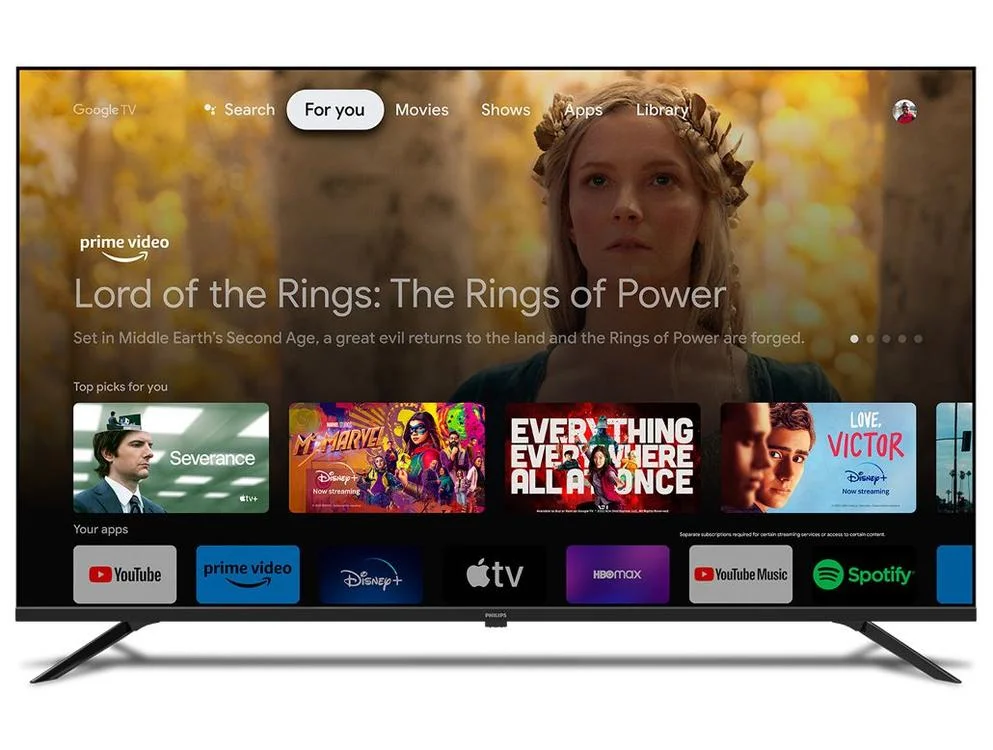 Smart TV 70"" Philips 4K UHD DLED 70PUG7019/78 Google TV Quad Core Google Assistente 3 HDMI - view 8