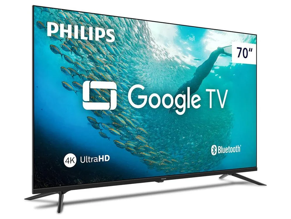 Smart TV 70"" Philips 4K UHD DLED 70PUG7019/78 Google TV Quad Core Google Assistente 3 HDMI - view 11