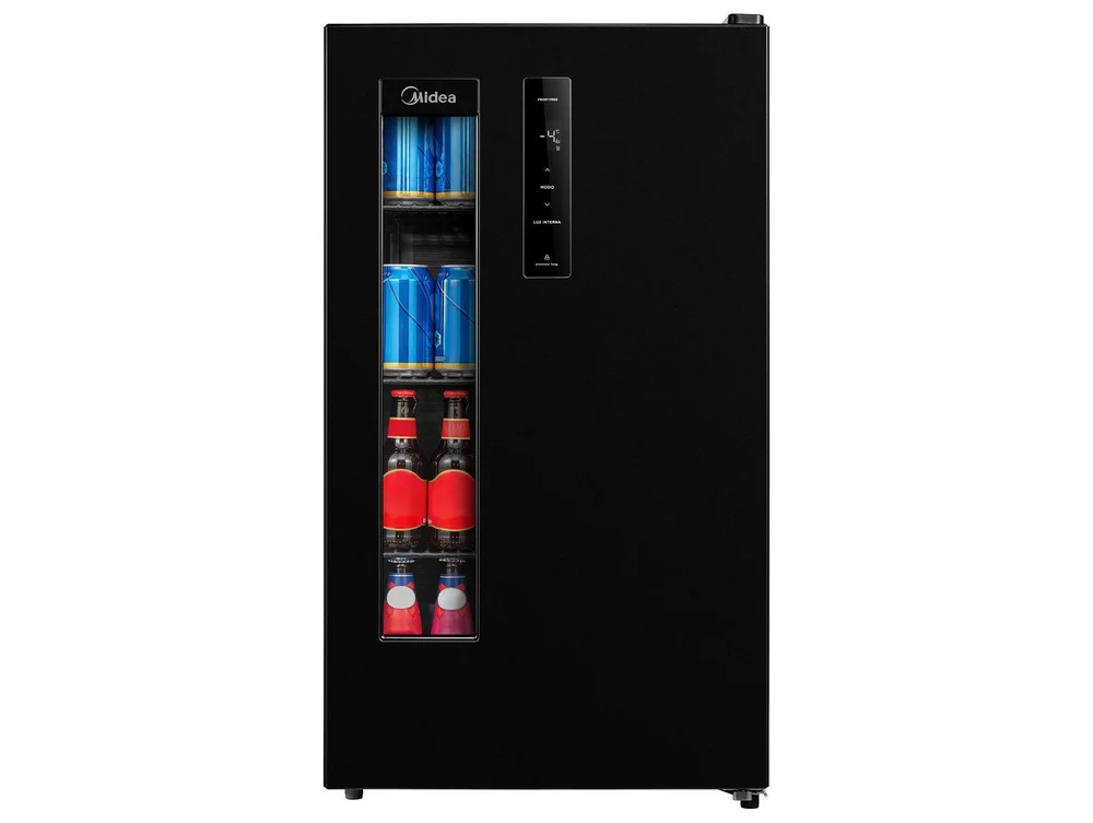 Cervejeira Midea MDRX150FGGDX01 Vertical Preta 82L Frost Free