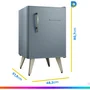 Frigobar Brastemp 76L Azul Retrô BRA08HW