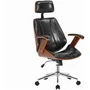 Cadeira de Escritório Presidente Giratória Preta DSG-001 Otello