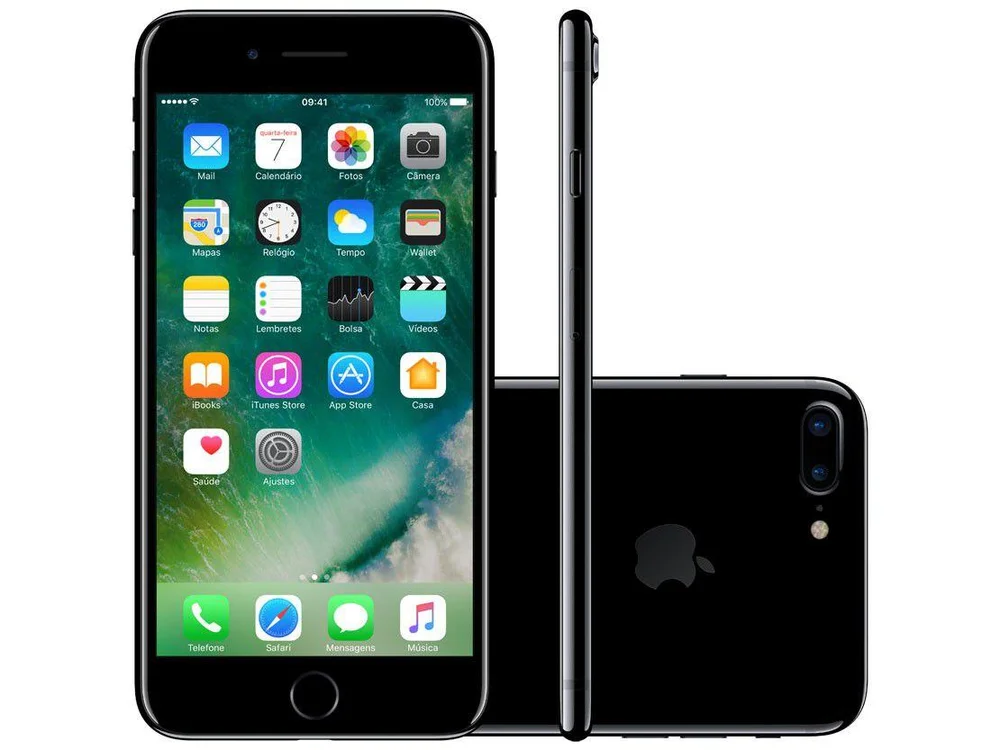 iPhone 7 Plus Apple 128GB Preto Brilhante 4G