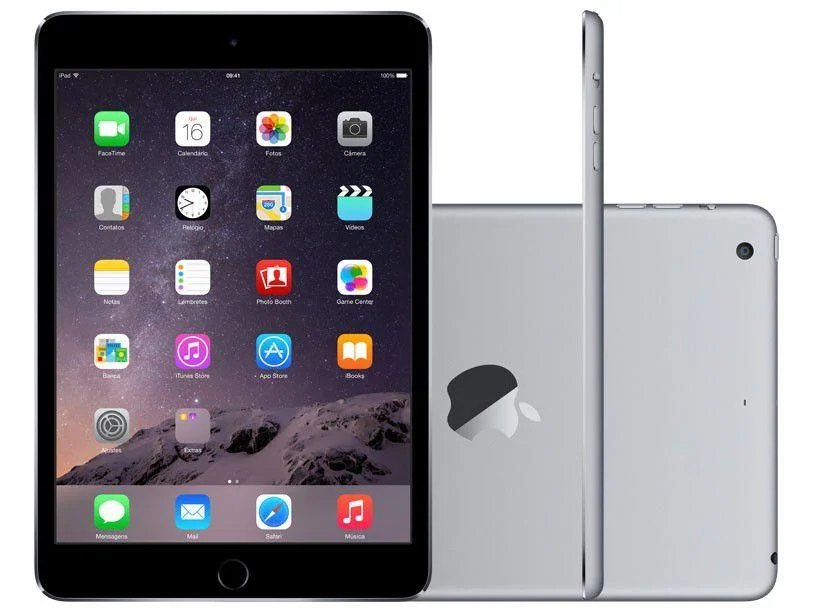 iPad Mini 3 Apple 16GB Cinza Chumbo 7,9” Retina 4G