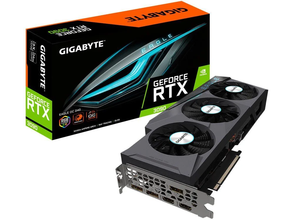 グラフィックボード・グラボ・ビデオカード gigabyte rtx 3090 24GB vision Placa de Vídeo Gigabyte GeForce RTX 3090