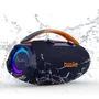 Basike Caixa Som 80w Caixa De Som Potente Alta Hifi, Ajuste Graves / Agudos Botão, Bluetooth 5.3 Luzes RGB, Com Bass Boost /tws/função De Rádio, Bater