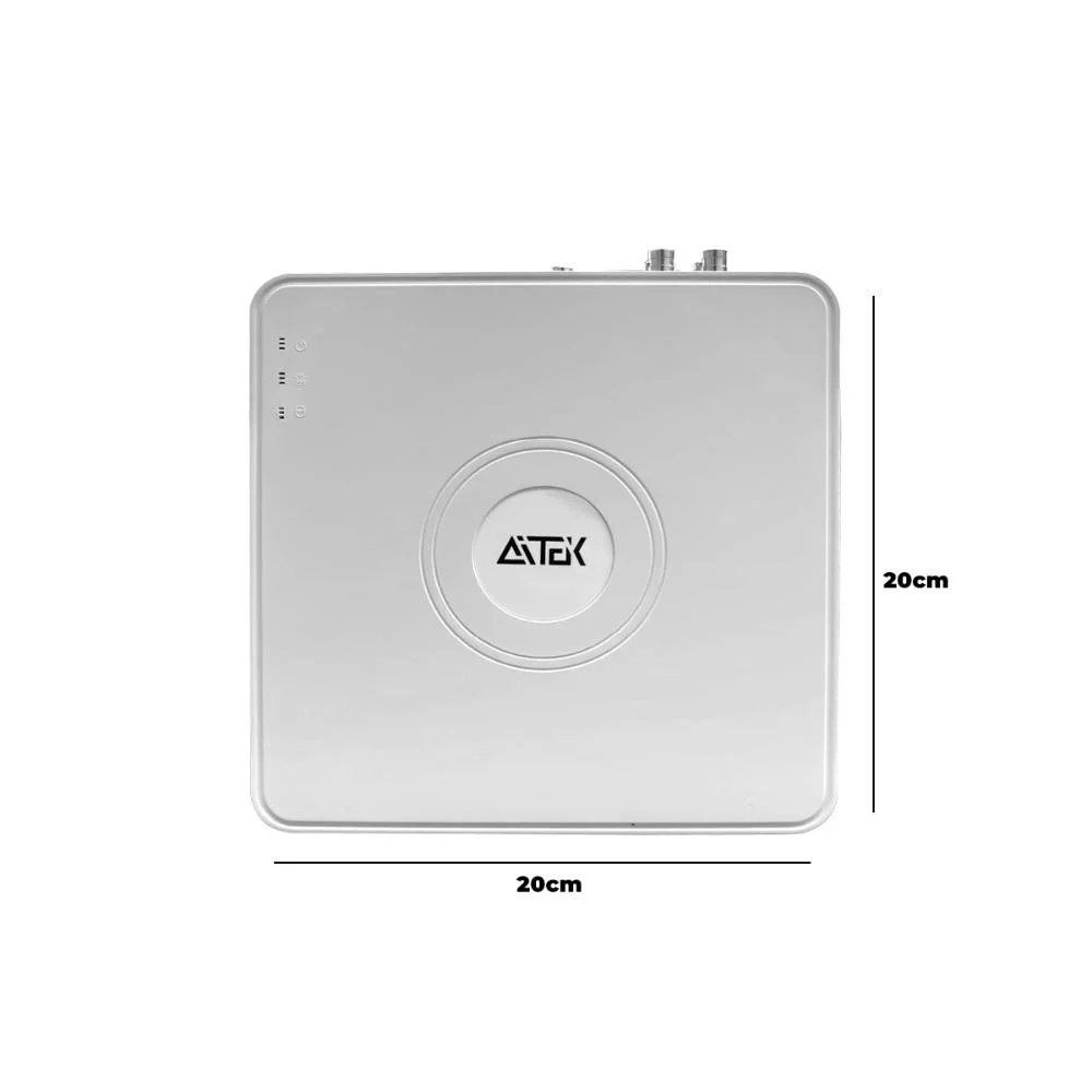 Dvr 5 Em 1 Gravador Digital Híbrido 4 Canais 1080p Bivolt Para Monitoramento De Segurança 12v