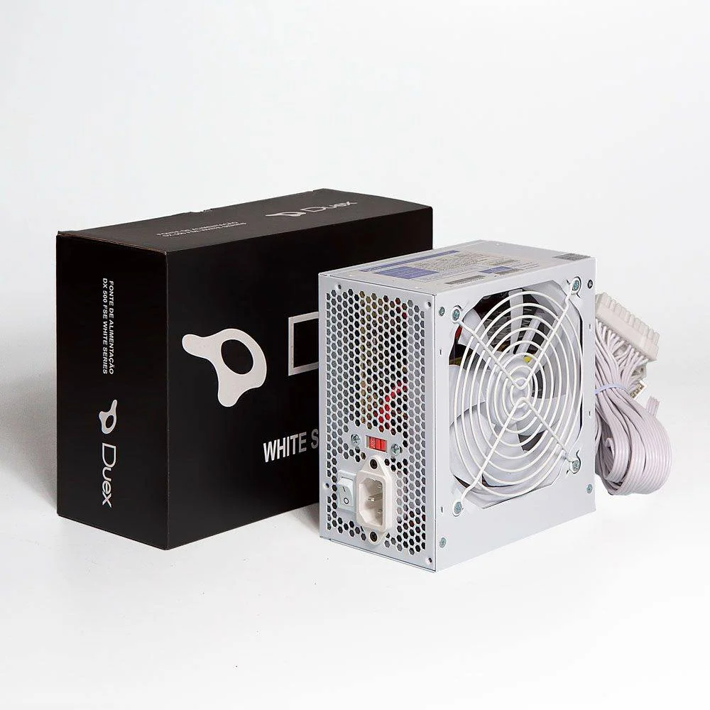 Fonte De Alimentação Duex Dx-600fse C/ Cabo - Dx600fse White Fonte De Alimentação Duex Dx-600fse C/ Cabo - Dx600fse White