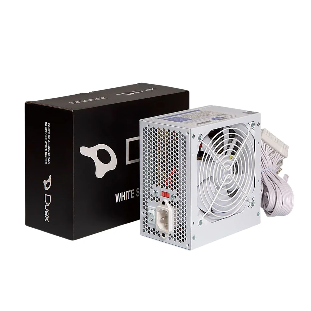 Fonte De Alimentação Duex Dx-600fse C/ Cabo - Dx600fse White Fonte De Alimentação Duex Dx-600fse C/ Cabo - Dx600fse White