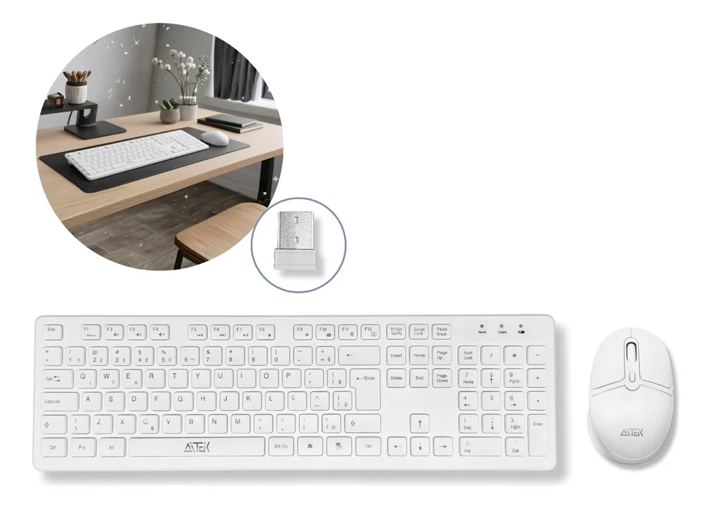 "Computador All In One Intel Core i7 16gb Ram SSD 256gb Full Hd 23.8 "" Com Kit Teclado E Mouse Sem Fio Branco" em Campinas - foto 4