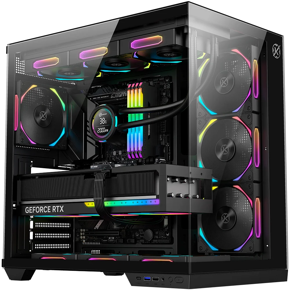 Gabinete Kalkan Skye Preto Aquário Klk00041 Gabinete Kalkan Skye Preto Aquário Klk00041