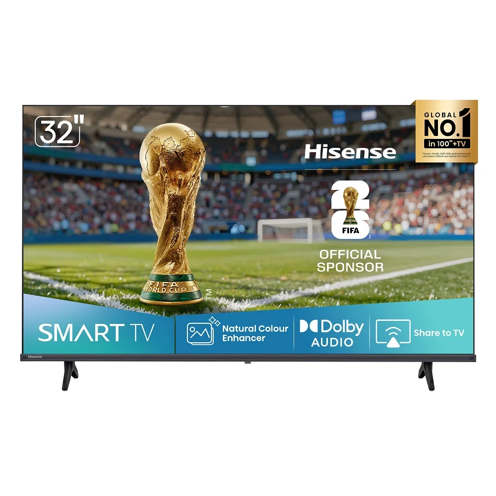 Smart TV Hisense DLED HD 32"" 32A4NV com Processador AI HDR10 DTS Virtual X DLNA Alexa e Google Home