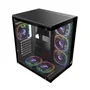 Gabinete Gamer Rise Mode Galaxy Glass X Mid Tower Vidro Temperado USB 3.0 S/ Fan Preto RM-GA-GGX-FB