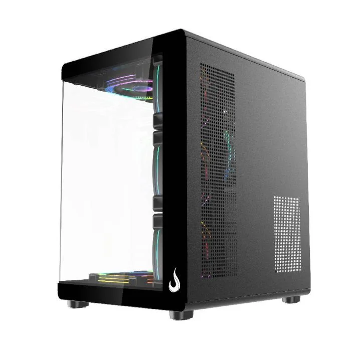 Gabinete Gamer Rise Mode Galaxy Glass X Mid Tower Vidro Temperado USB 3.0 S/ Fan Preto RM-GA-GGX-FB Gabinete Gamer Rise Mode Galaxy Glass X Mid Tower Vidro Temperado USB 3.0 S/ Fan Preto RM-GA-GGX-FB