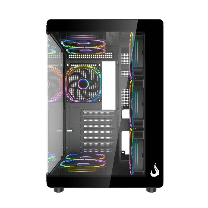 Gabinete Gamer Rise Mode Galaxy Glass X Mid Tower Vidro Temperado USB 3.0 S/ Fan Preto RM-GA-GGX-FB Gabinete Gamer Rise Mode Galaxy Glass X Mid Tower Vidro Temperado USB 3.0 S/ Fan Preto RM-GA-GGX-FB