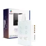 Interruptor 4 Botões + 2 Tomadas 10a 4x4 Wifi Branco Ekaza Ekat-t3075-4w