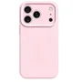 Capa Capinha Protetora de Silicone com Interior em Microfibra Compatível com Magsafe para o iPhone 17 Pro Max Cor: Rosa