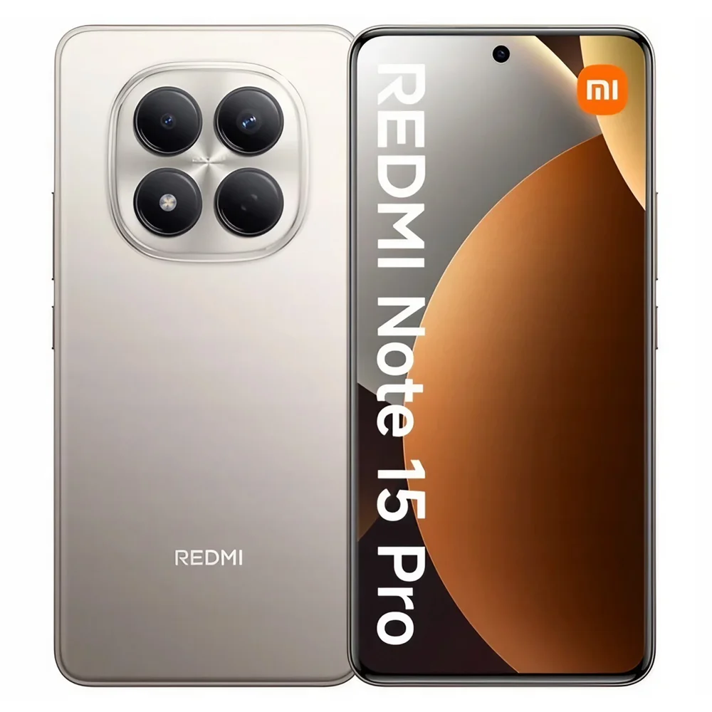 "Celular Xiaomi Redmi Note 15 Pro 4G Dual Sim De 256gb 8GB Ram De 6.77"" 200+8mp 32mp - Titanium Color"