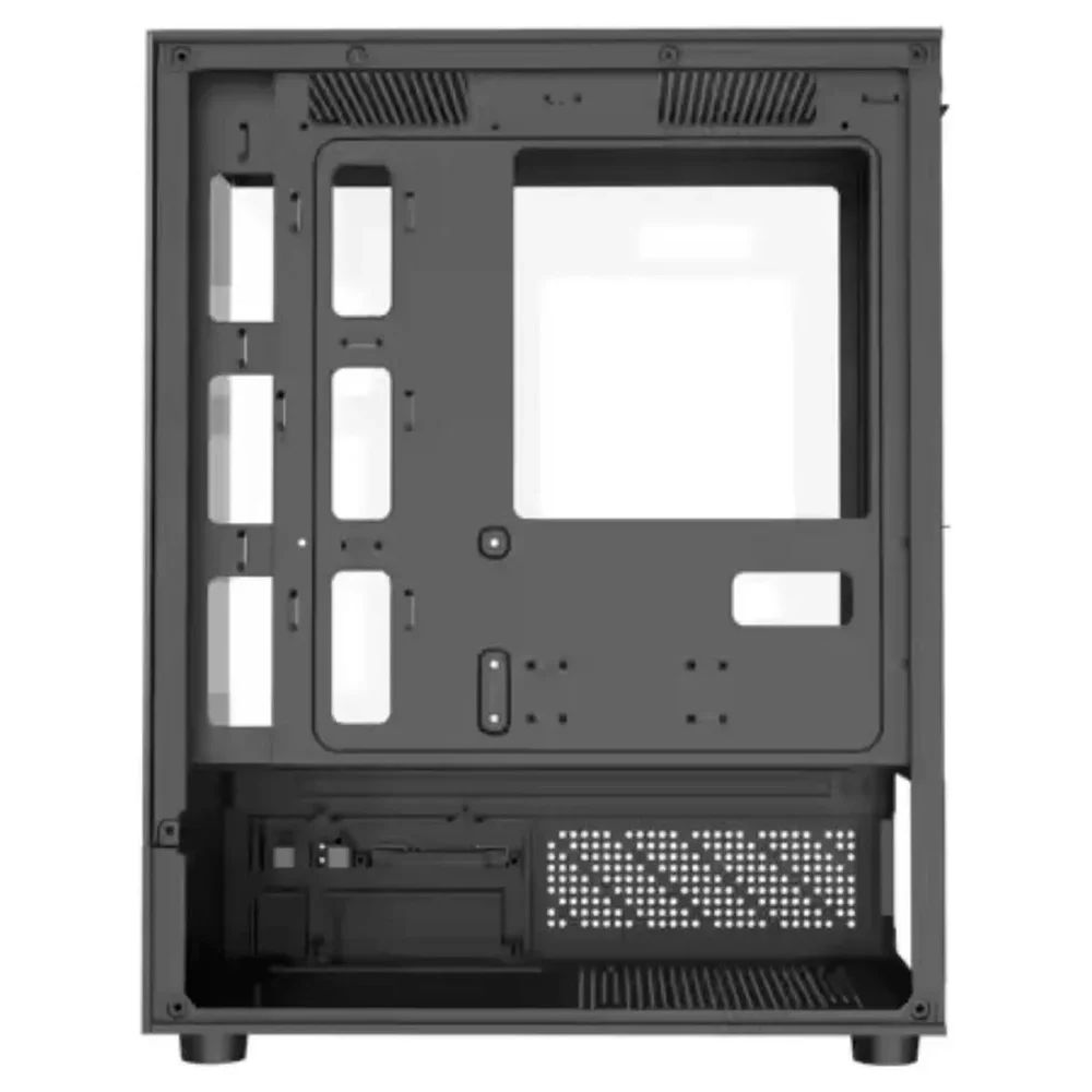 Gabinete Gamer Crypton Quasar, 3 Fans RGB, 4 Slots, Vidro Temperado, Preto - Cpt-quasar-2024