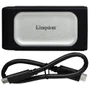 SSD Externo Kingston 1TB Portátil Xs2000 - Prata / Preto (sxs2000/1000g)