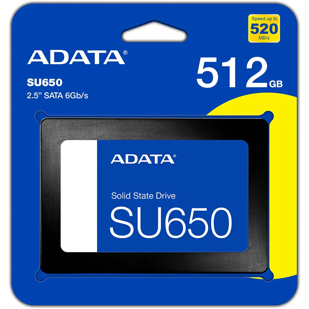 SSD Adata 512gb Su650 2.5" Sata 3 - Asu650ss-512gt-r SSD Adata 512gb Su650 2.5" Sata 3 - Asu650ss-512gt-r