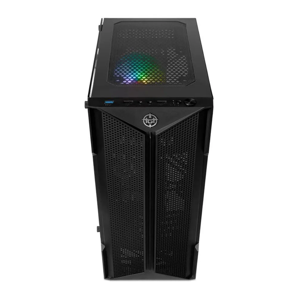 Gabinete Gamer Tgt Skylancer V2 1 Fan S/fonte Midtower Lateral De Vidro Preto - Tgt-sklv2-bk-1f