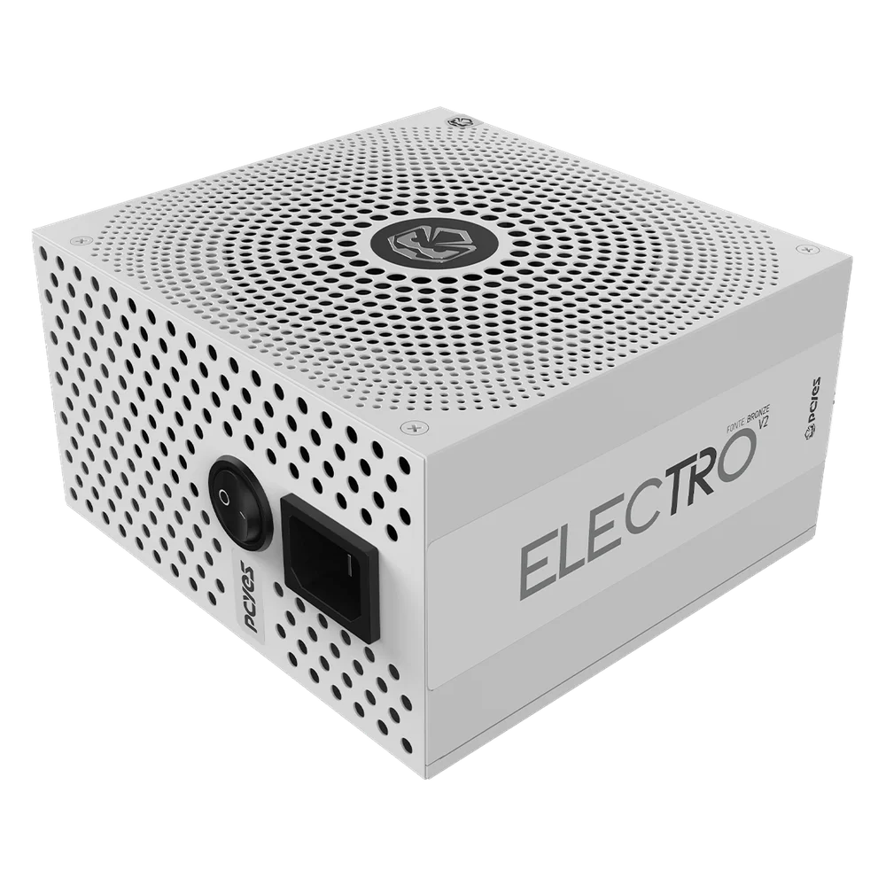 Fonte Gamer PCyes Electro V2 550w White Ghost 80 Plus Bronze - Elecv2wg550w Fonte Gamer PCyes Electro V2 550w White Ghost 80 Plus Bronze - Elecv2wg550w