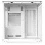 Gabinete Gamer Clanm Grodd Snow Branco mATX mini-ITX VGA 330mm 5 Slots Vidro 3mm USB 3.0