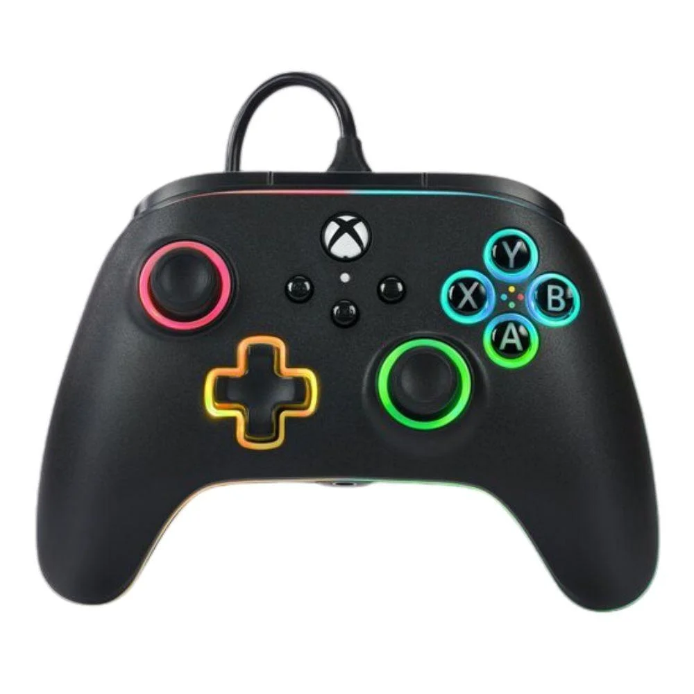 Controle Com Fio Com LED Para XBOX Series X|s Preto Xbg-p0140-01r Power A