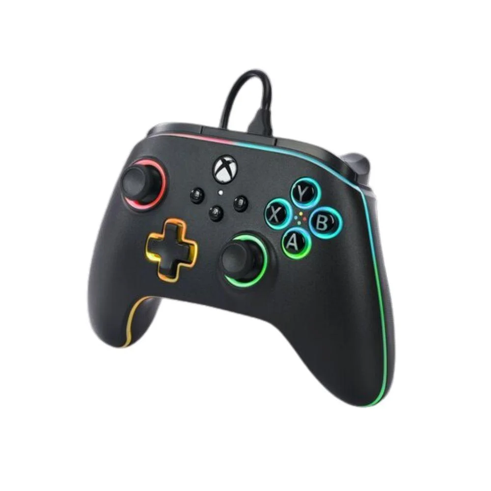 Controle Com Fio Com LED Para XBOX Series X|s Preto Xbg-p0140-01r Power A