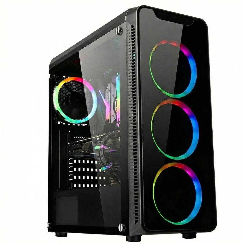 "PC Gamer Competo 3green Levelup, Amd Ryzen 5, Radeon Rx 560, 16gb Ddr4, SSD 512gb, Monitor 24"" 100hz" - view 3
