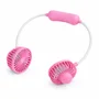 Ventilador De Pescoço Portátil Recarregável Flexível Rosa