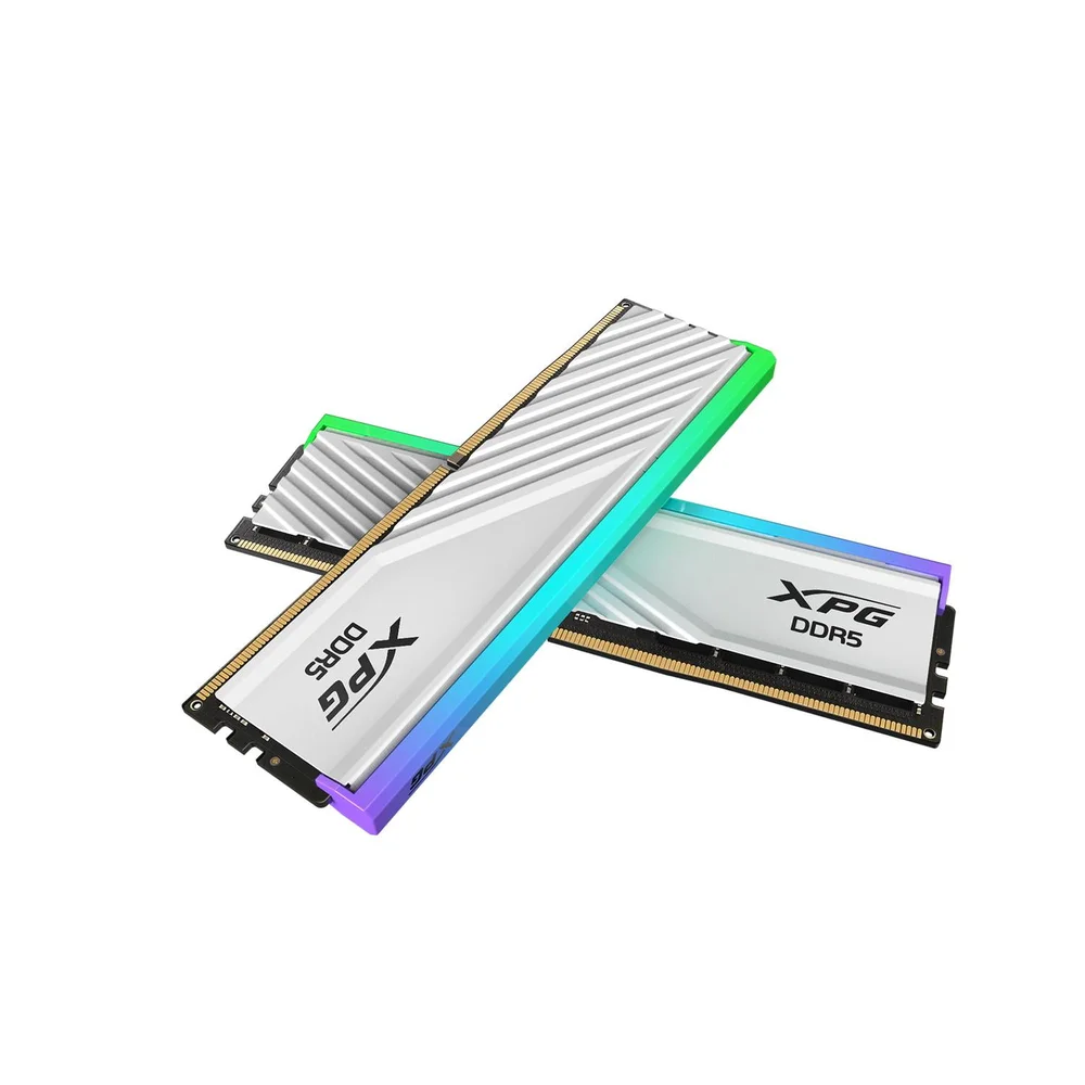 Memória Xpg Lancer Blade RGB Wh, 16gb Ddr5, 5600mhz, Cl46, Ax5u5600c4616g-slabrwh Memória Xpg Lancer Blade RGB Wh, 16gb Ddr5, 5600mhz, Cl46, Ax5u5600c4616g-slabrwh