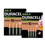 Kit Duracell Com 4 Pilhas Recarregáveis Aa E 4 Pilhas Recarregáveis Aaa