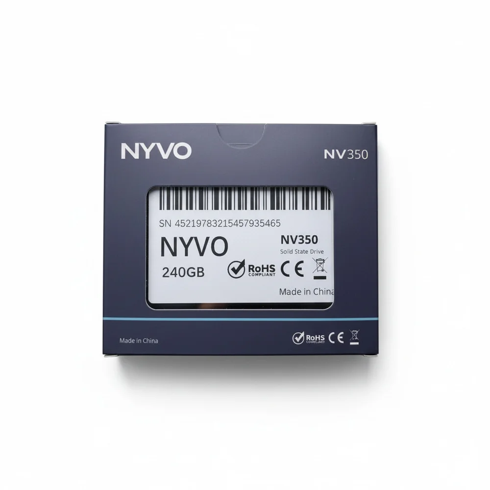 SSD Nyvo 240GB 2,5" Sata Iii 7mm Leitura 550 Mb/s Escrita 520 Mb/s Nv350550240g SSD Nyvo 240GB 2,5" Sata Iii 7mm Leitura 550 Mb/s Escrita 520 Mb/s Nv350550240g