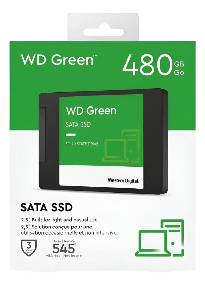 SSD Wd Green 480GB 2.5" Int Sata 3 - Wds480g3g0a - WD SSD Wd Green 480GB 2.5" Int Sata 3 - Wds480g3g0a - WD
