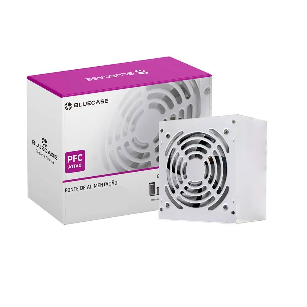 Fonte Atx 0350 W Bluecase, Blu350-pfcps2wbx, Pfc Ativo, Com Cabo, Com Caixa, Branca, Bccpfc, Gar: T3m Fonte Atx 0350 W Bluecase, Blu350-pfcps2wbx, Pfc Ativo, Com Cabo, Com Caixa, Branca, Bccpfc, Gar: T3m