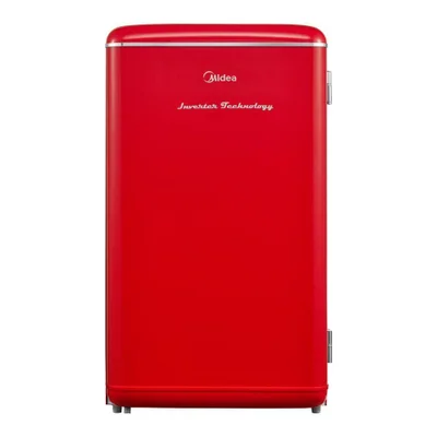 Frigobar Retrô Midea Mdrd142rtd323 93l Inverter Vermelho Bivolt