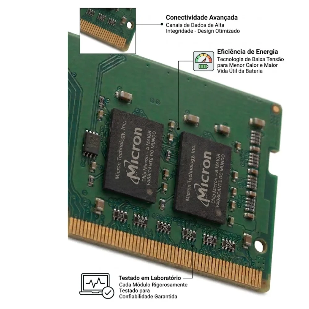 Memória Ram Para Notebook Ddr4 8GB 3200mhz Sodimm 1.2v Alto Desempenho Compatível Com Laptops Memória Ram Para Notebook Ddr4 8GB 3200mhz Sodimm 1.2v Alto Desempenho Compatível Com Laptops
