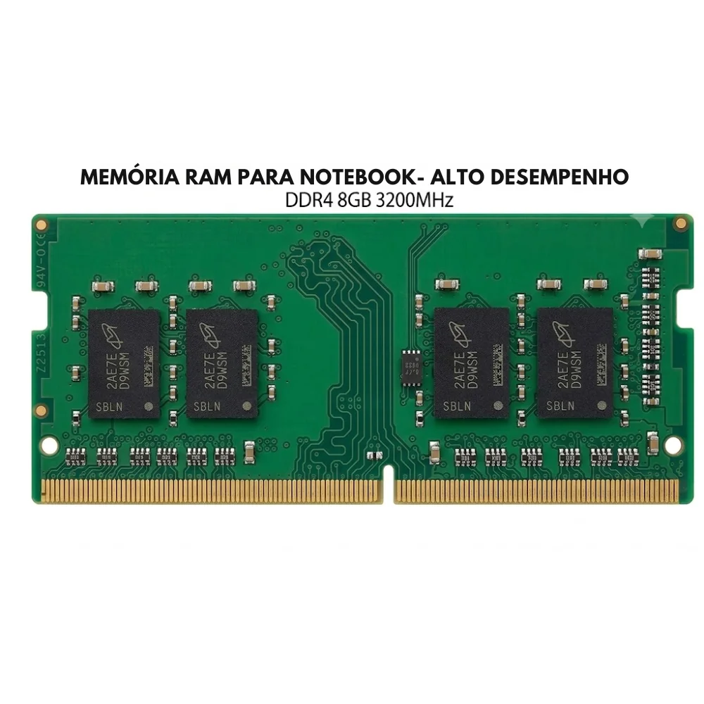 Memória Ram Para Notebook Ddr4 8GB 3200mhz Sodimm 1.2v Alto Desempenho Compatível Com Laptops Memória Ram Para Notebook Ddr4 8GB 3200mhz Sodimm 1.2v Alto Desempenho Compatível Com Laptops