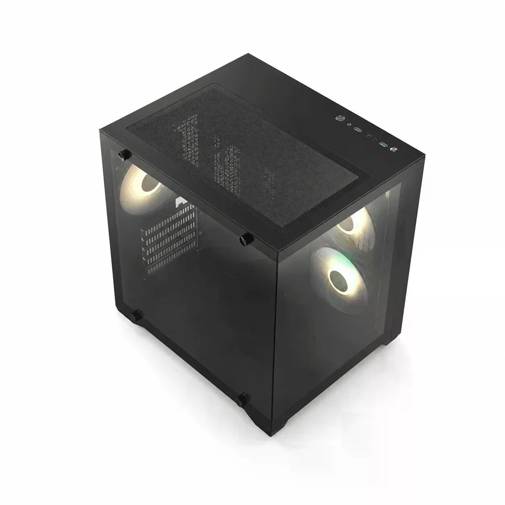 Gabinete Duex Dxga275bk, Mid Tower, Preto, Sem Fonte, Sem Fans, Dxga275bk S/logo