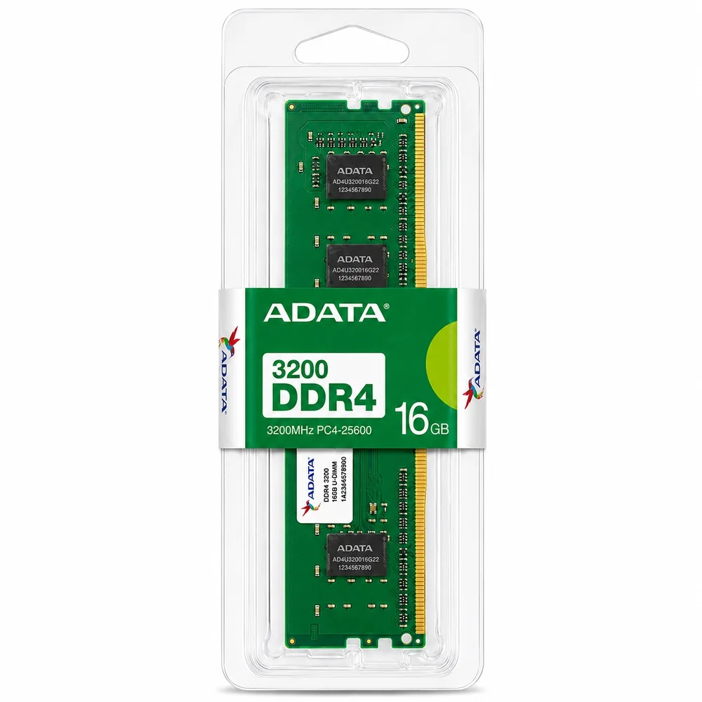 Memória Ram Adata Ddr4 16gb 3200mhz Para PC Memória Ram Adata Ddr4 16gb 3200mhz Para PC