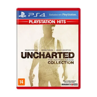 Imagem do produto Uncharted The Nathan Drake Collection Hits PS4 - Físico em Kabum